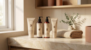 Natulique Bond Repair bundel in een warme hygge badkamersfeer
