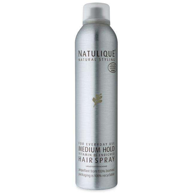 Natulique Medium Hold Hairspray 75 ml verpakking voorkant