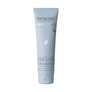 Natulique Pure Silver Shampoo verpakking voorkant